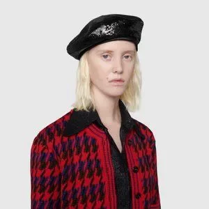 Gucci | Accessories | Gucci Gg Sequin Beret With Bow In 